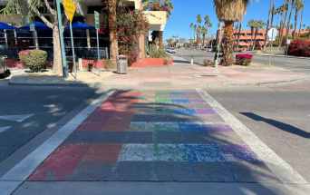 palm springs rainbow crosswalk